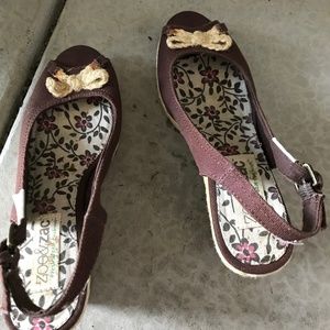 Open toe wedge sandals